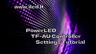 P10  POWER LED v 2894Tutorial TFAU Controller LED panel  LED screen LED display wwwiLEDlt [upl. by Wehtta]