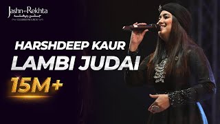 Lambi Judai  Harshdeep Kaur Live at JashneRekhta [upl. by Karilla]