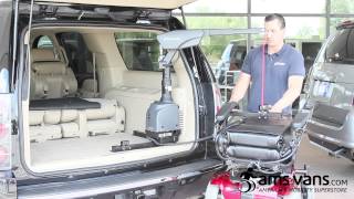 Bruno CurbSider Wheelchair Lift Demo  AMS Vans [upl. by Benn758]