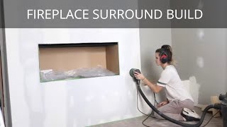 DIY Fireplace Surround and Electric Fireplace Insert Build [upl. by Chic]