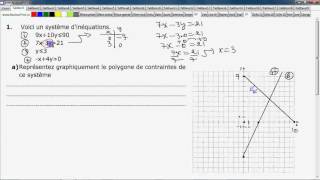 Secondaire 5 Québec Polygone de contraintes [upl. by Corrina]