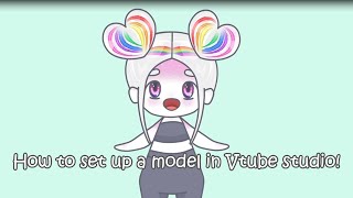 How to setup a simple vtuber model in Vtube studio [upl. by Ennayr]