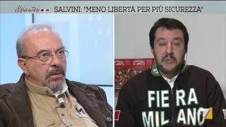 Salvini vs Vauro quotSei come Alfano non mi interessiquot [upl. by Julian638]