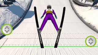 Ski Jump 2570 Meters at Vikersund  Ski Jumping 2021 Game [upl. by Terrilyn]