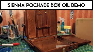 Sienna Pochade Box for Plein Air ✶ Unboxing amp Demo ✶ Beginner Oil Painting [upl. by Eniala]