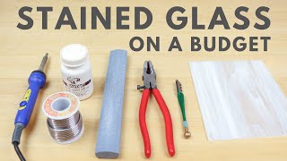 Budget Stained Glass Tools For Beginners [upl. by Petronilla975]