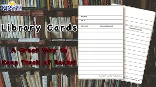 Card Catalog  Library Checkout Cards  Library Catalog System [upl. by Urbana789]