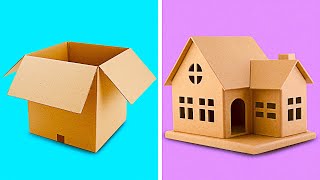 25 INCREDIBLE CARDBOARD CRAFTS TO MAKE AT HOME  Recycling Projects by 5Minute Decor [upl. by Adnirual]