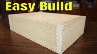 How To Make A Wooden Box For Beginners  The Simple Way [upl. by Tihom744]