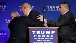 Donald Trump rushed off stage during rally in Nevada [upl. by Yancey]