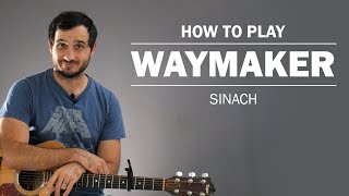 WayMaker Sinach  How To Play On Guitar [upl. by Assilac102]