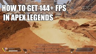 HOW TO GET ABOVE 144 FPS IN APEX LEGENDS Uncap frame rate [upl. by Henden]