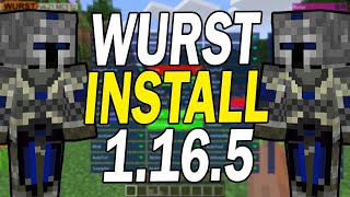 Minecraft  How To Install Wurst Client For 1165 On Windows [upl. by Erikson]