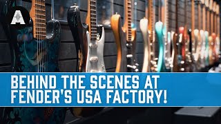 Behind The Scenes At The Fender USA Guitar Factory [upl. by Jo249]