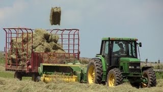 Rolling Oaks Farm  Hay Baling on June 19 2013 [upl. by Henryson432]