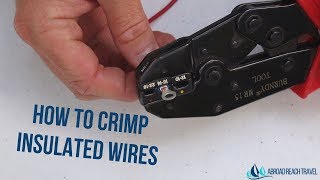 How to Crimp Small Insulated Wires [upl. by Ramilahs]