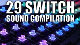 29 Mechanical Keyboard Switch Sound Compilation [upl. by Pacheco]