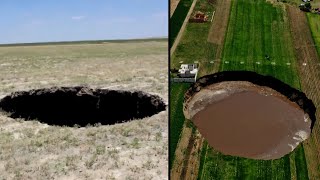 17YearOld Discovers and Nearly Falls Into Massive Sinkhole [upl. by Lorita]