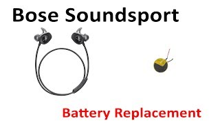 Tutorial How To Replace Repair Bose Soundsport Battery [upl. by Mic]