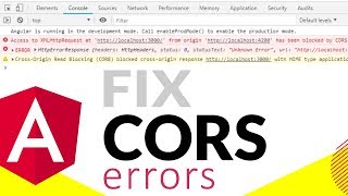 Fix CORS errors in Angular when you have access to API  QUICK FIX [upl. by Notnirb]