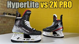 Bauer Vapor HyperLite vs 2X Pro Hockey skates  Everything you need to know [upl. by Yardna891]