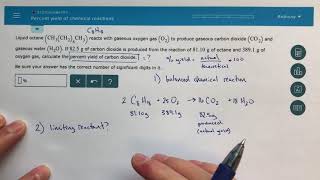 ALEKS  Percent Yield of Chemical Reactions [upl. by Shaun742]