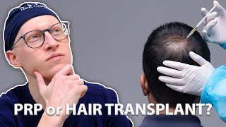 PRP vs Hair Transplant  Dr Gary Linkov [upl. by Ahseniuq110]