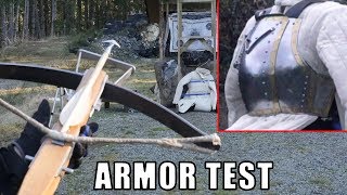 Medieval Crossbows vs Breastplate and Lamellar Armor [upl. by Artiek]