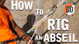 How To Set Up An Abseil  Climbing Daily Ep1545 [upl. by Allets]