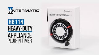 Introducing the HB114 HeavyDuty PlugIn Timer from Intermatic [upl. by Odnalref822]