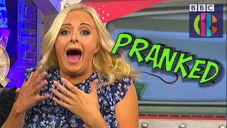 CBBC presenter PRANKED live on TV  CBBC [upl. by Sone]