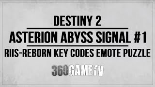 Destiny 2 Asterion Abyss Signal Buff Location 1 Guide  Tutorial  RiisReborn Key Codes Puzzle [upl. by Bell]