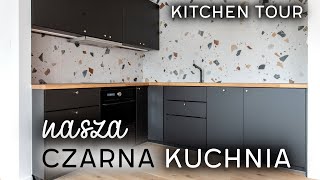 CZARNA kuchnia z IKEA 🖤 KITCHEN TOUR [upl. by Yrtneg]