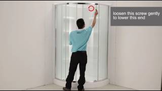 How to adjust the round shower door [upl. by Kerrison87]