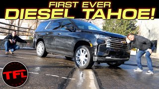 The 2021 Chevrolet Tahoe Diesel Gets An Incredible 28 MPG On The Highway  Lets Take A Closer Look [upl. by Greenstein]