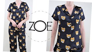 DIY Sewing Pyjama Set Develop Basic Patterns  Zoe DIY [upl. by Justen]