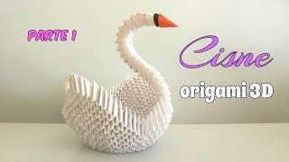 CISNE ORIGAMI 3DPRIMERA PARTEpaso a paso [upl. by Lewanna]