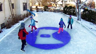 How to Build an Ice Rink  Minnesota Cold Part 22 [upl. by Nerha]