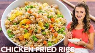 Chicken Fried Rice  EASY DINNER under 30 Minutes [upl. by Nohsauq]