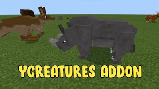 YCREATURES ADDON  MINECRAFT [upl. by Reviel]