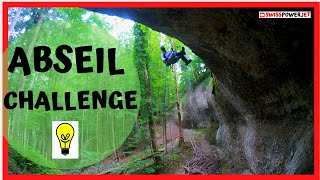 HOW TO ABSEIL  ABSEILEN ABENTEUER  SWISSPOWERJET [upl. by Zitella]