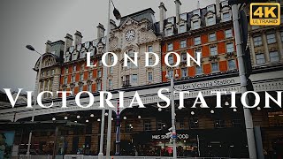 London Victoria Station Walk Through England 4K [upl. by Oimetra94]