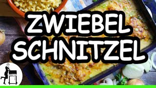 Überbackener Zwiebelschnitzel Auflauf  cremiges Soulfood [upl. by Giarg371]