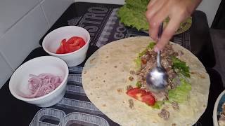 kebab tortilla a la viande hachee [upl. by Bald578]