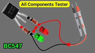 Make Universal Components Tester Using BC547  All Components Tester [upl. by Cleon]