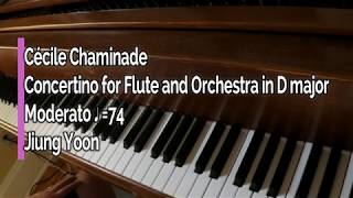 Piano Part Chaminade Concertino for Flute and Orchestra Op 107 [upl. by Bruno798]