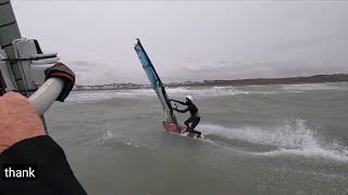 WINDSURF WAVE WIMEREUX 19 12 2022 [upl. by Aerbua]