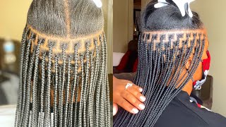 EASY BRICK LAYERYING  PARTING TUTORIAL FOR KNOTLESS BRAIDS [upl. by Inavoig]