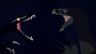 JWD Therizinosaurus VS Night Feeder  Remake  Dinosaur Fight Animation [upl. by Yrffej]