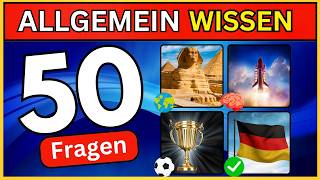 Das große Allgemeinwissen Quiz mit 50 Fragen [upl. by Enois677]